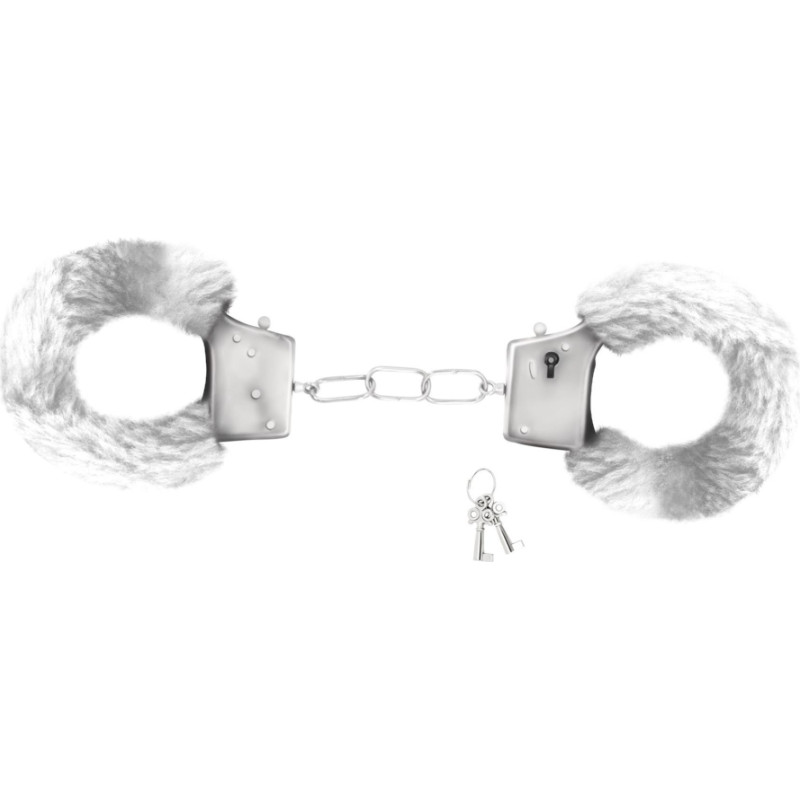 Crushious LOVE CUFFS FURRY HANDCUFFS CRUSHIOUS WHITE