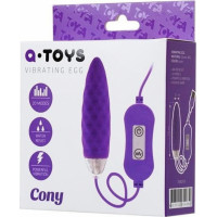 A-Toys , Vibro egg 'Cony', with control panel, silicone, violet