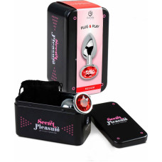 Secret Play RED JEWELLED METAL BUTT PLUG