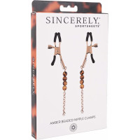 Sportsheets AMBER BEADED NIPPLE CLAMPS