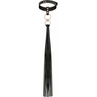Rosy Gold - Collar with Flogger - Black