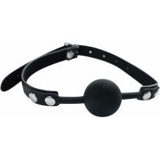 Fantasy Black silicone ball gag with adjustable straps