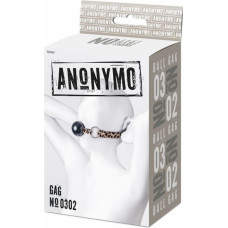 Anonymo By Toyfa Anonymo gag, ABS plastic, black, 64 cm