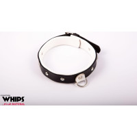 Whips Collections Wiązania - Obroża damska, średnia, biała