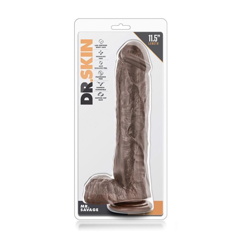 Blush DR. SKIN MR. SAVAGE 11.5INCH DILDO