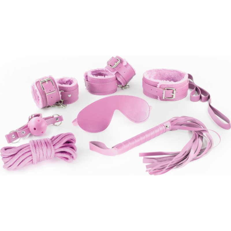 Crushious Dungeons and Maidens - Kit BDSM de 8 piezas - Rosa