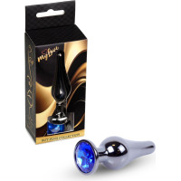 Mylove Toys - Jewellery Dark Silver BUTT PLUG- Dark Blue