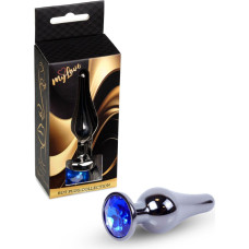 Mylove Toys - Jewellery Dark Silver BUTT PLUG- Dark Blue