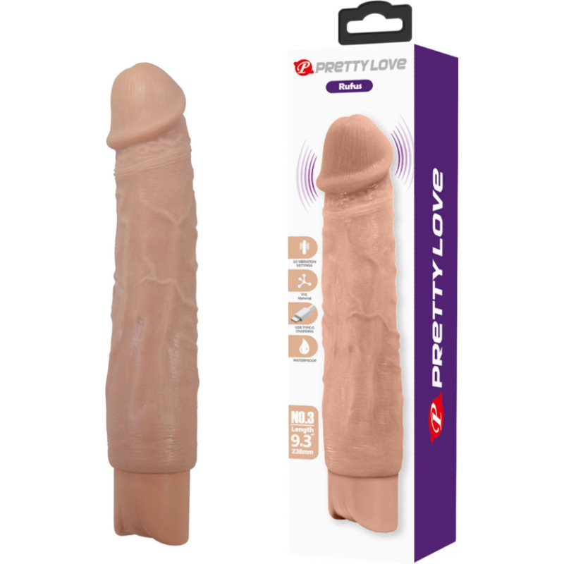 Pretty Love Rufus Realistic Vibrating Dildo