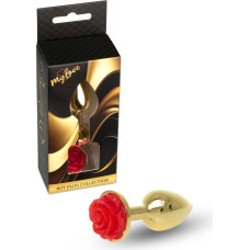 Mylove Toys - Jewellery Gold PLUG ROSE- Red