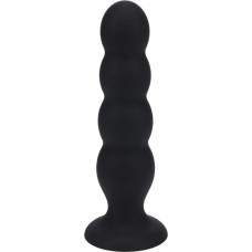 Levelz Quad Rattle Liquid Silicone Anal Plug - XL - Black