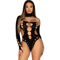 Leg Avenue Asymmetrical Cut Out Bodysuit