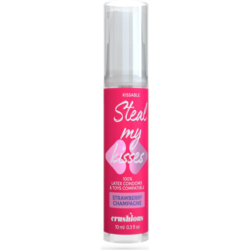Crushious STEAL MY KISSES STRAWBERRY CHAMPAGNE FLAVOUR LUBRICANT GEL 10ML