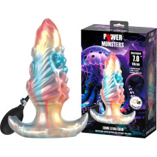 Power Monsters Ebon Leviathan – 18 cm Rippled Monster Silicone Dildo