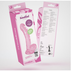 Crushious Hudini - Anālais Dildo Elastīgs Želejveida - 6,9/17,5 cm - Rozā