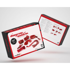 Crushious Dungeons and Maidens - komplekts BDSM de 8 Piezas - Rojo