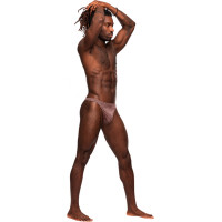 Male Power Bong V stila stringi - S/M - Violeta