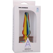 Doc Johnson „Groovy“ – silikoninis analinis kamštelis – 5 colių / 12 cm