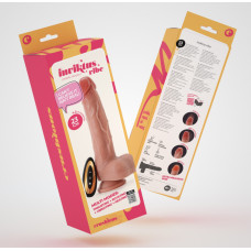 Crushious Inviktus Vibe — Vibrador Rotatorio un Calentador de Silicona Líquida — 9/23 cm — Carne