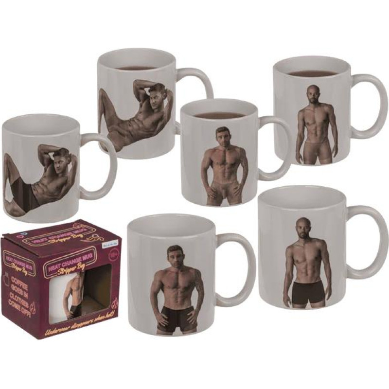 Grajmy Razem Kubek striptis chłopak efekt termiczny 350ml kamikonka