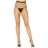 Leg Avenue Fence Net Tights with Faux Pearls
