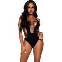 Leg Avenue Shredded Racer Back Thong Bodysuit
