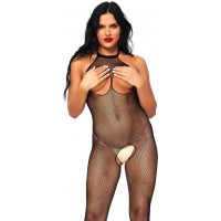 Leg Avenue Bodystocking with Open Bust and Crotch