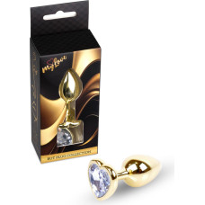 Mylove Toys - Jewellery Gold  Heart PLUG- Clear