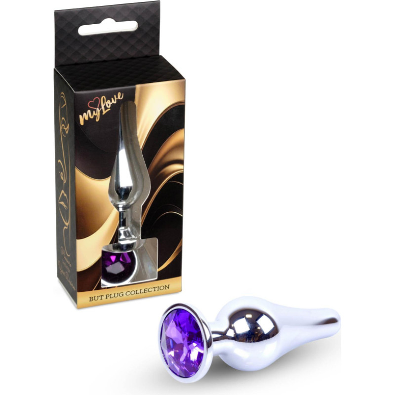 Mylove Toys - Jewellery Silver BUTT PLUG- Purple