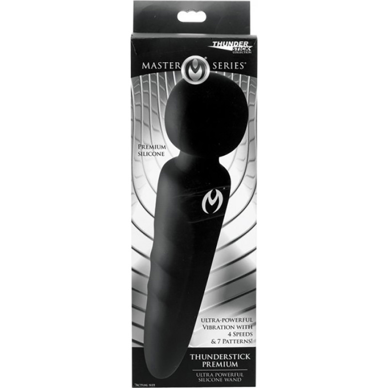 Xr Brands Thunderstick — Premium īpaši jaudīgs uzlādējams silikona zizlis