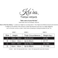 Kixies Keila - Thigh High - C - Black