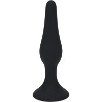 Levelz Slim Silicone Anal Plug - S - Black