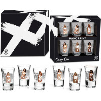 House Of Mugs Sexi Sip - Zestaw 6 Kieliszków 35ml - Kobiety