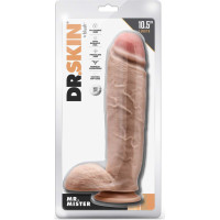 Blush DR. SKIN MR. MISTER 10.5 INCH DILDO WITH BALLS BEIGE