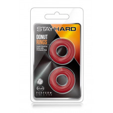 Blush STAY HARD DONUT RINGS RED