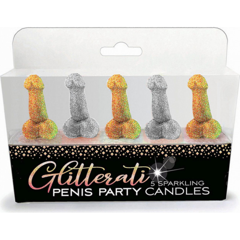 Little Genie Productions Glitterati Penis, Candle Set