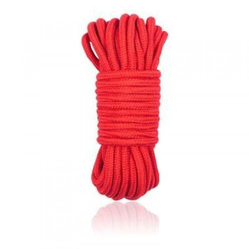 Toyz4Lovers Wiązania-COTTON ROPE 5M RED