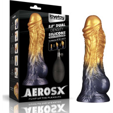 Lovetoy 8'' Dual Density Silicone Inflatable Dildo