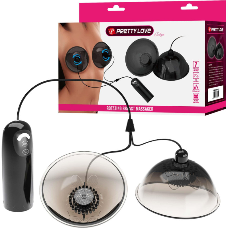 Pretty Love Joslyn Rotating Breast Massager – Black