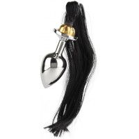 Mr. Steel Black Hair Pony Tail Rosebud