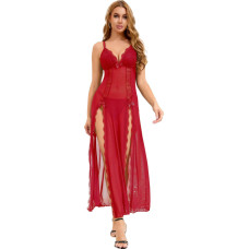 Paris Hollywood Long, sexy red nightgown + thong