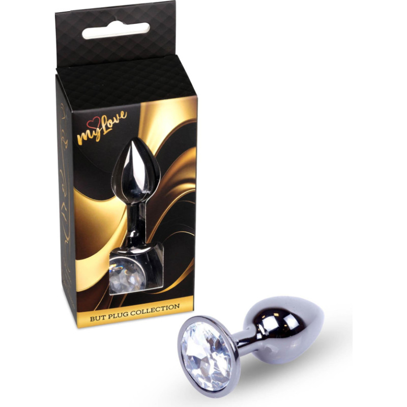 Mylove Toys - Jewellery Dark Silver PLUG- Clear