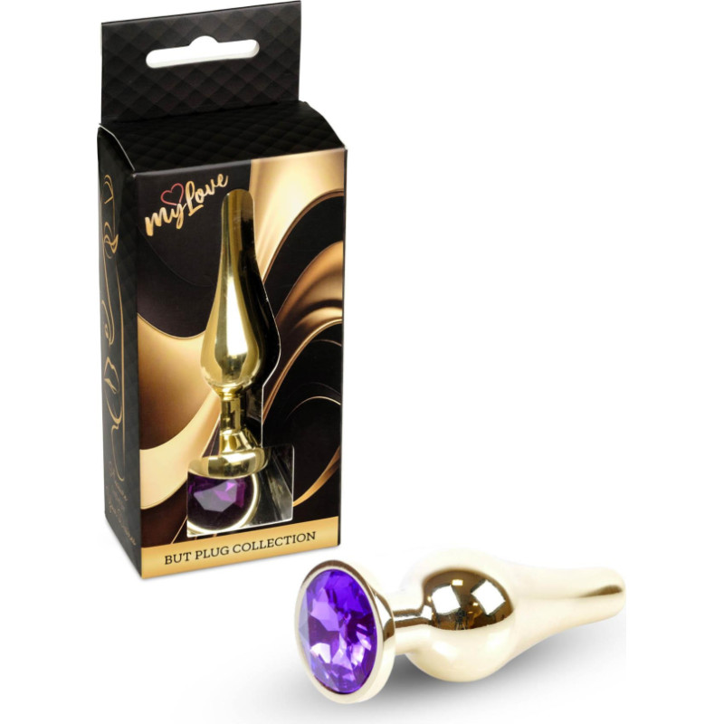 Mylove Toys - Jewellery Gold BUTT PLUG- Purple