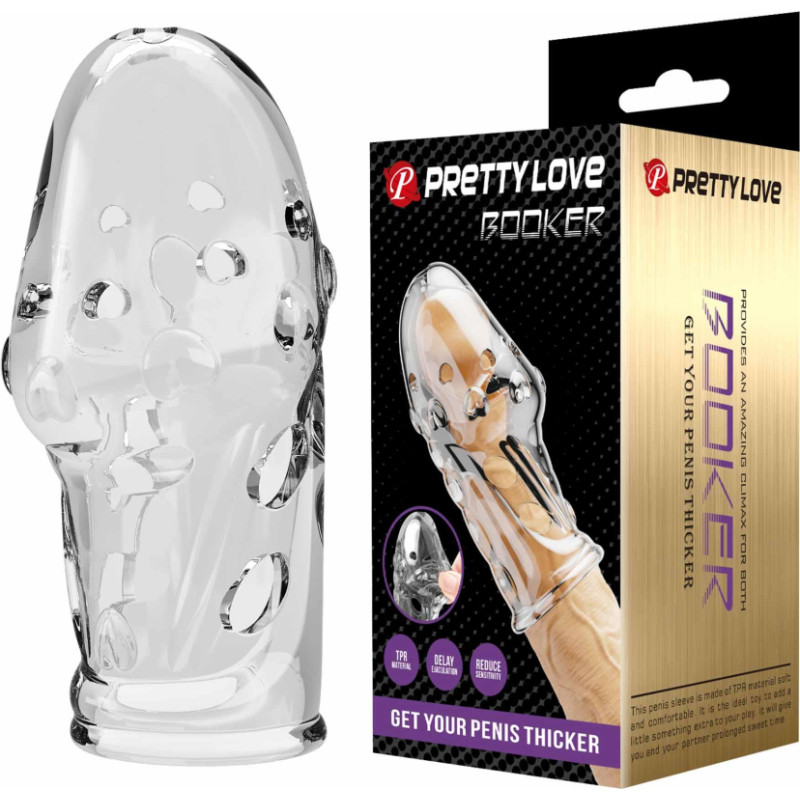 Pretty Love Penis Sleeve – Booker (Clear)