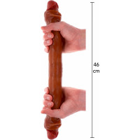 Toyjoy Foreskin Double Dong Silicone 46 cm