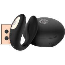 Rosy Gold – C-Shape Vibrator with Luxury Charging Case – Black