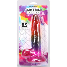 Doc Johnson Reālistisks dzimumloceklis ar sēklām - 8,5 / 21,6 cm - Varavīksne