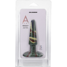 Doc Johnson Groovy - silikona anālais aizbāznis - 5 / 12 cm - kamuflāžas krāsā