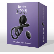 Snail Vibe JOVI - Duālais pāru gredzenu stimulators - melns
