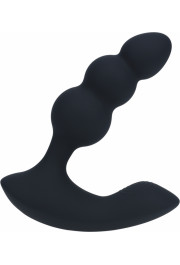 Levelz By Shots Divu motoru tālvadības pults vibrējošs šķidra silikona prostatas stimulators - melns
